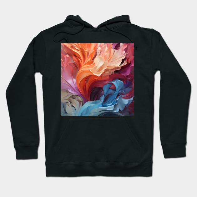 Wavy painting Hoodie by Riverside-Moon